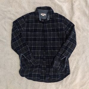 Vtg JCrew Plaid Flannel Size S
